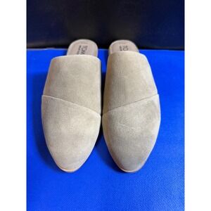 TOMS Darcy Tan Suede Pointed Toe Flat Mules Womens 7.5 NWOB